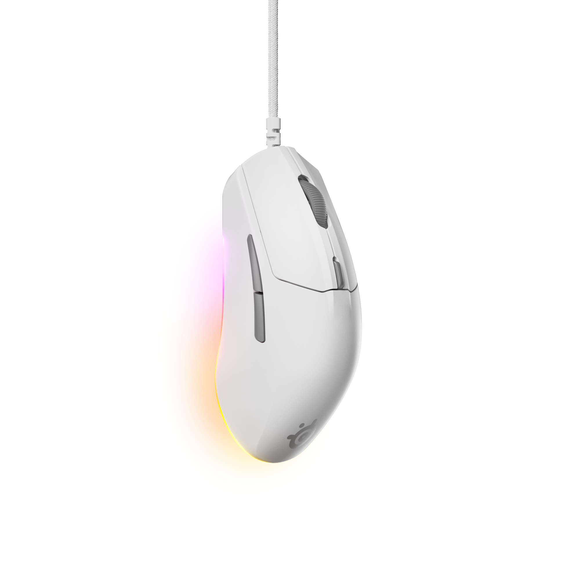 SteelSeries賽睿Rival 3 Gen 2有線電競滑鼠-白